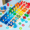Woods™ - Sviluppo delle abilità - Pannello da gioco in legno Montessori