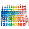 Woods™ - Sviluppo delle abilità - Pannello da gioco in legno Montessori