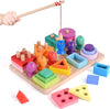 Pesca colorata - Creativo ed educativo - Gioco di pesca in legno