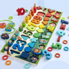 Woods™ - Sviluppo delle abilità - Pannello da gioco in legno Montessori