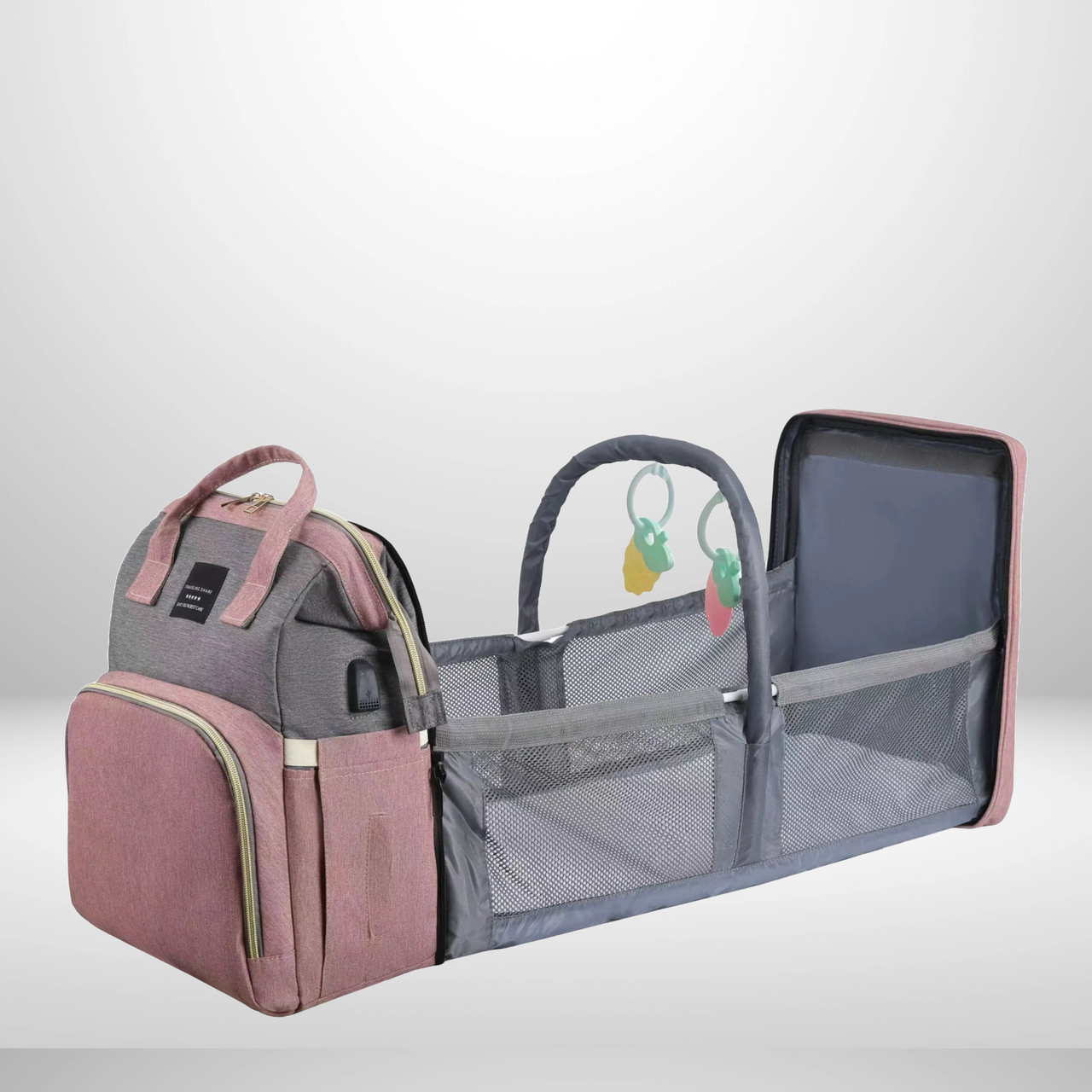 Nuvella Baby – Sempre pronti – Borsa multifunzionale per pannolini con lettino