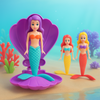 AquaWhirl – Divertimento magico in piscina - Sirena in conchiglia