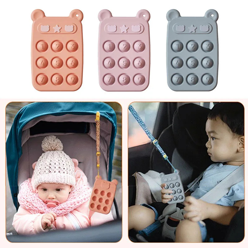 Fidget Toy™ - Anello per la dentizione e giocattolo fidget - Telefono giocattolo in silicone