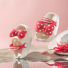 Mini Fashion – Allegro e sicuro – Pantofole da spiaggia a pois