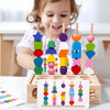 Woods™ - Incoraggiare la creatività e migliorare le abilità - Set di puzzle montessoriani colorati