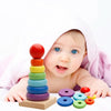 Rainbow Stacker™ – Torre colorata – Anelli impilabili in legno