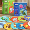 Dieren Match™ – Gira e scopri - puzzle da 3 pezzi