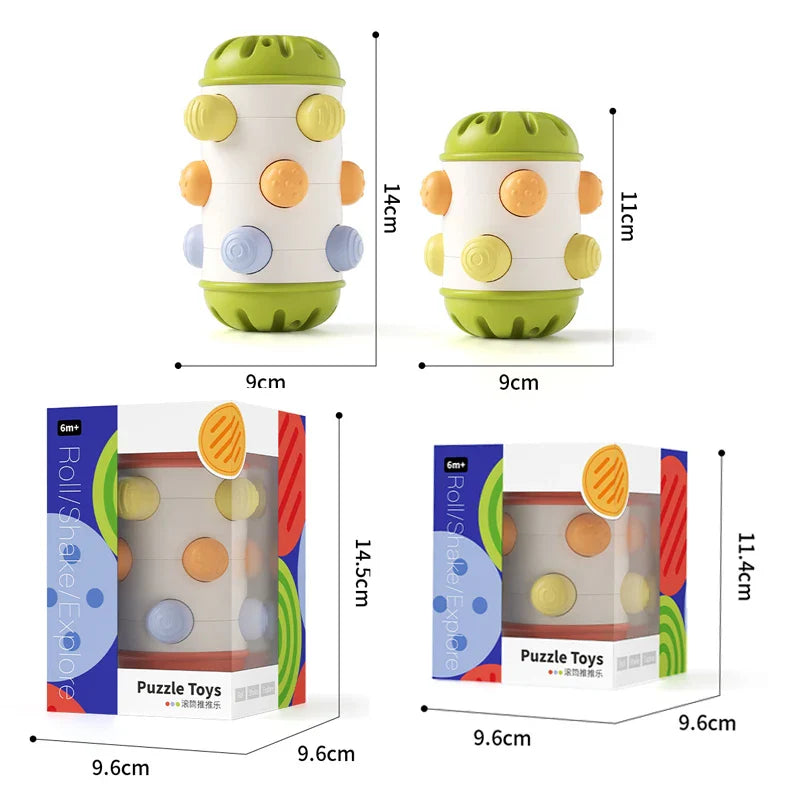 Sensory Baby Roll™ - Gattona e afferra - Giocattolo sensoriale