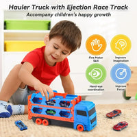 Thumbnail for Mega Transporter - Divertimento da corsa 9 in 1 - Camion giocattolo trasformabile