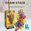 Chair Stack™ - Interattivo e stimolante per la creatività - Gioco delle sedie impilabili