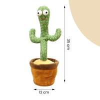 Thumbnail for Happy Cactus™ - Giocattolo che risponde ai suoni - Cactus danzante