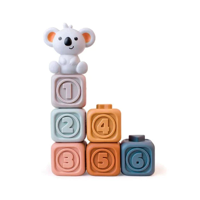 Koala Cubes™ - Torre impilabile - Giocattoli da masticare per bambini