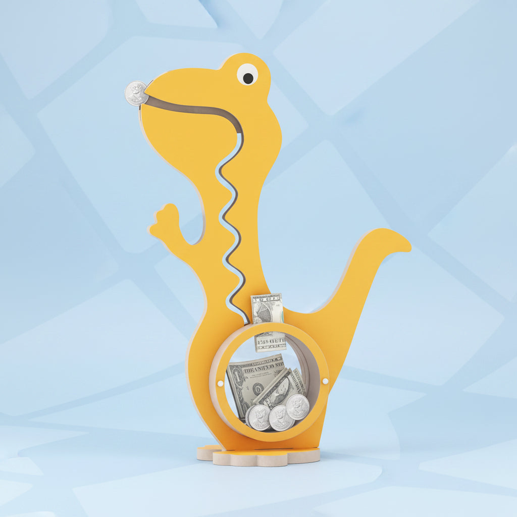 DinoSave – Carino e pratico – Salvadanaio a forma di dinosauro