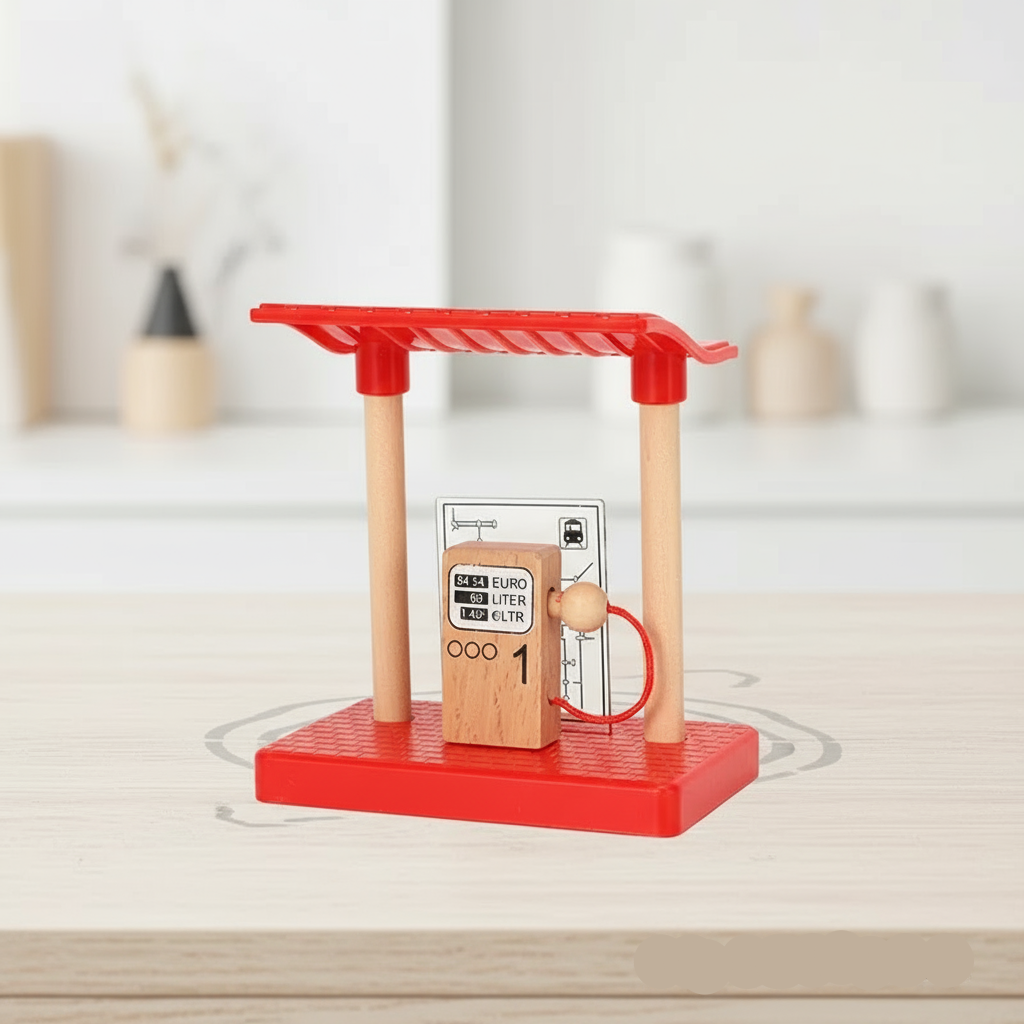 Woods – Elegante ed educativo – Set da gioco in legno dedicato al trasporto pubblico