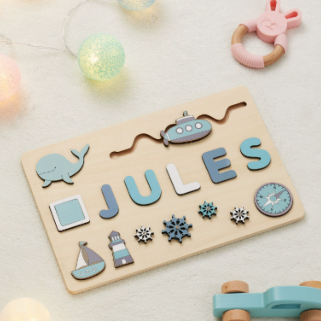 Woods™ - Una tavola con il tuo nome! - Puzzle con lettere