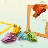 Thumbnail for PlayfulToes – Kleurrijk & Zacht – Lage Kinder Sokjes (Set van 5)