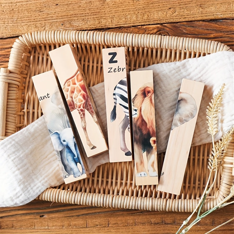 ZooStack – Legno e interattivo – Puzzle con blocchi di animali