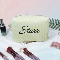 Thumbnail for Striped Name Pouch – Personalizzata ed elegante – Trousse