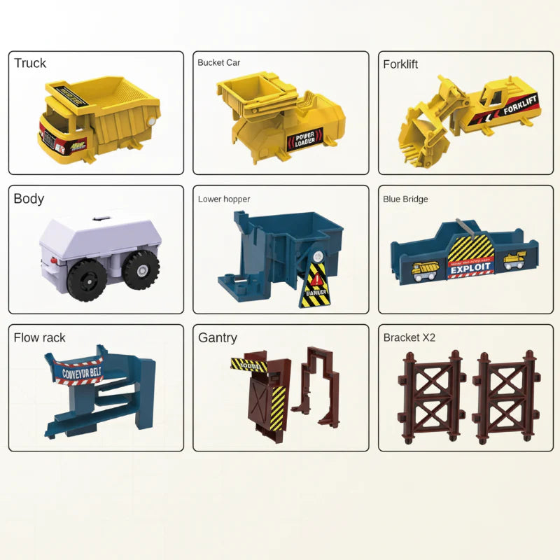 WorkZone – Fantasioso e divertente – Set da corsa elettrico per costruzioni