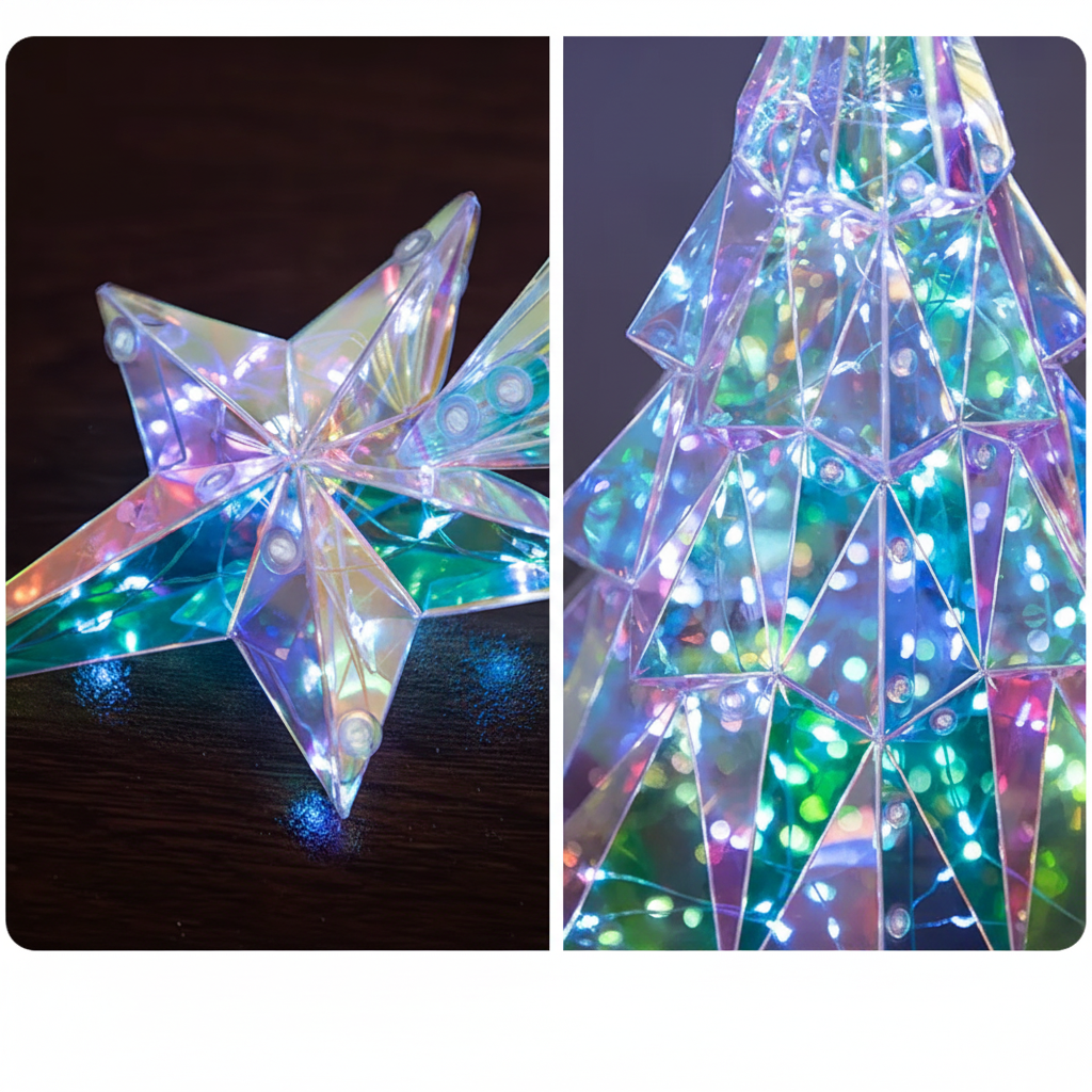 CrystalGlow – Festoso e suggestivo – Albero di Natale decorativo a LED