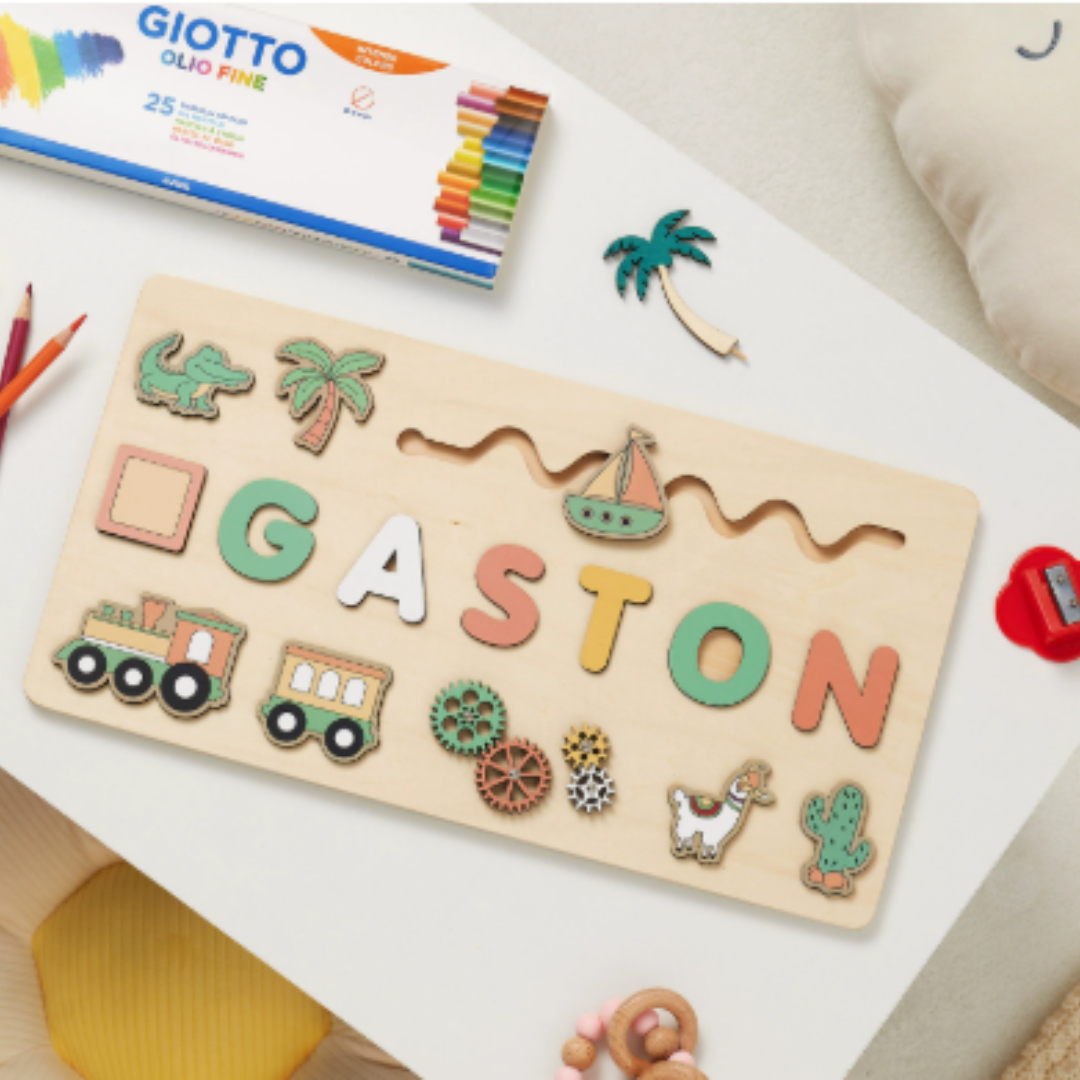 Woods™ - Una tavola con il tuo nome! - Puzzle con lettere