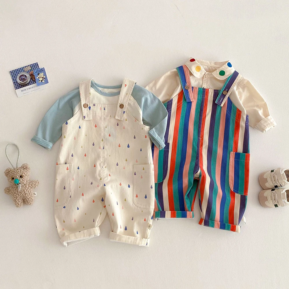 TinyStyle – Divertenti e comodi – Salopette per bambini con stampa