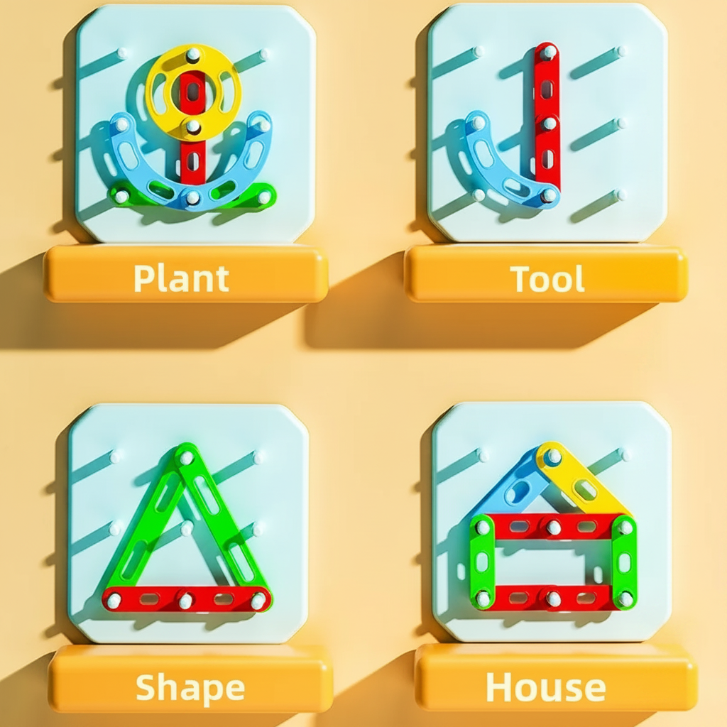 ShapeGenius – Creativo ed educativo – Puzzle geometrico con pannello forato