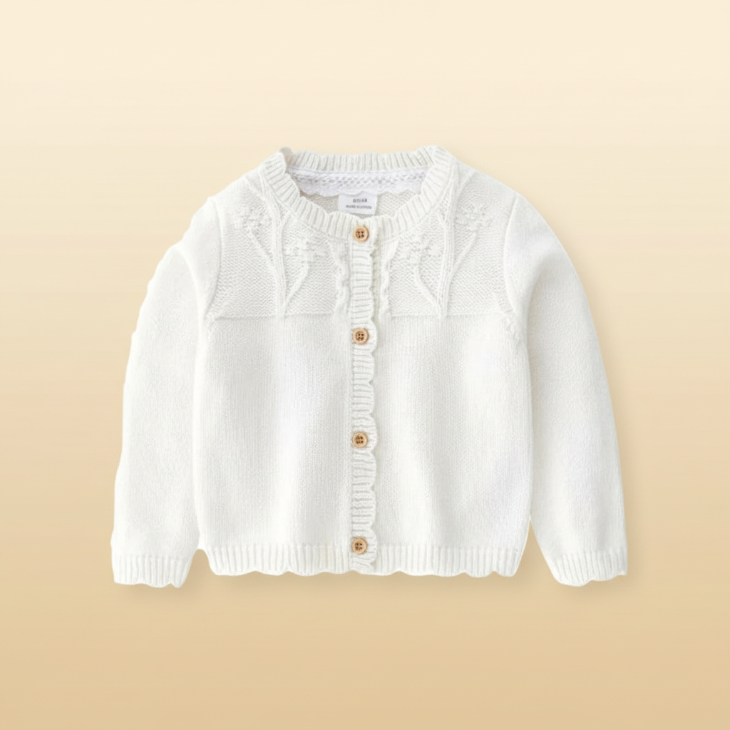 CozyCub – Comodo e alla moda – Cardigan lavorato a maglia per bambini