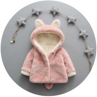 Thumbnail for CozyPrincess – Calda e morbida – Giacca in peluche con cappuccio per bambine
