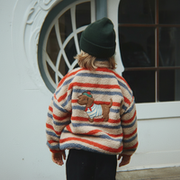 Thumbnail for WarmHug – Comoda e alla moda – Giacca in pile per bambini con stampe divertenti