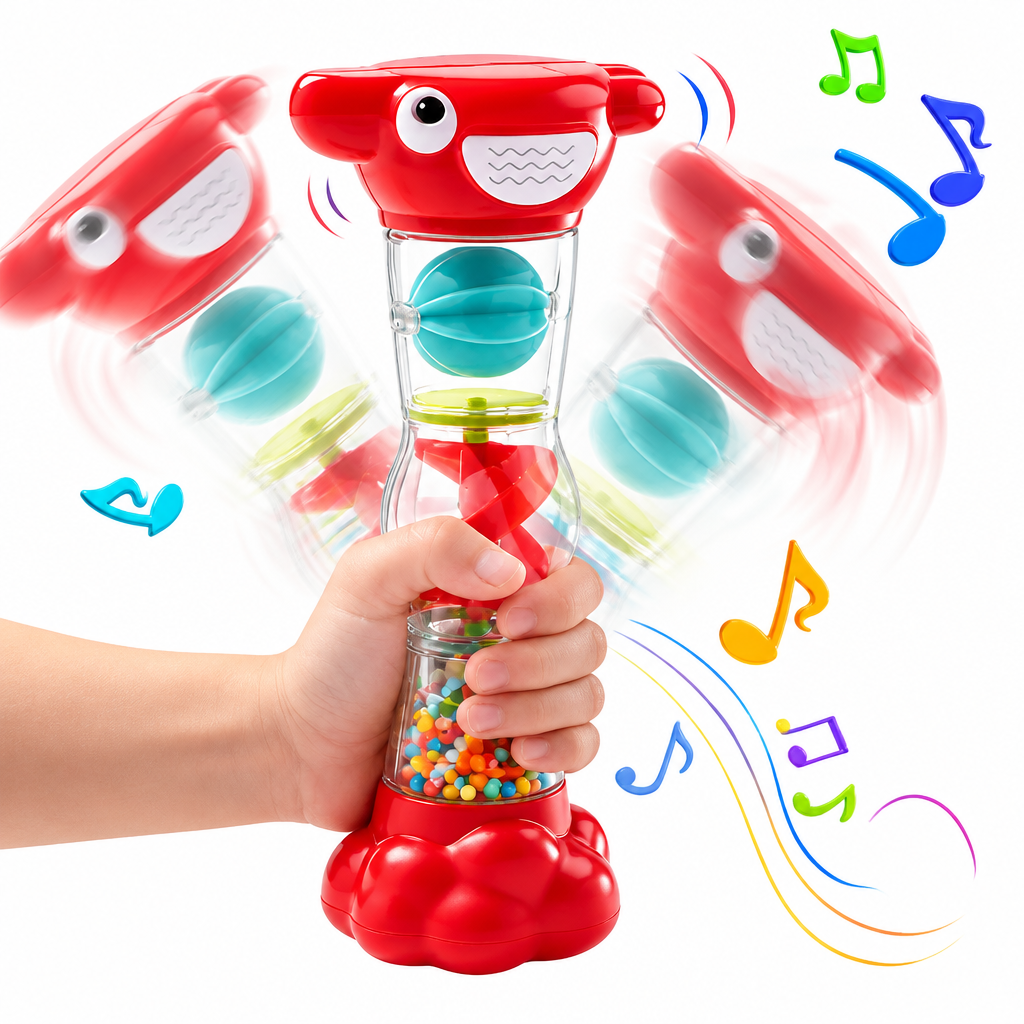 SensoryTube – Colorato ed educativo – Sonaglio “Tubo dell’arcobaleno” sensoriale