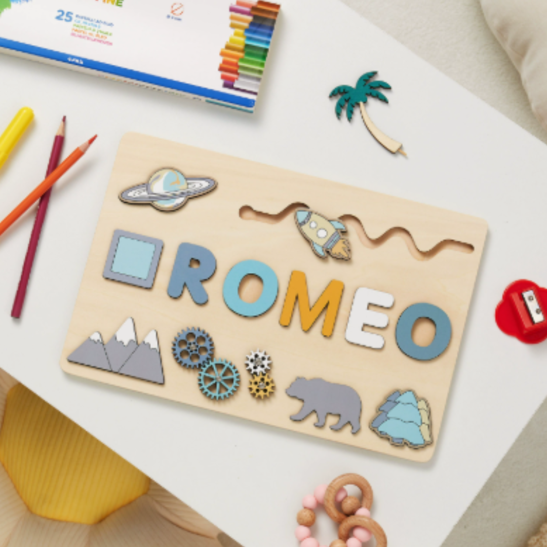 Woods™ - Una tavola con il tuo nome! - Puzzle con lettere
