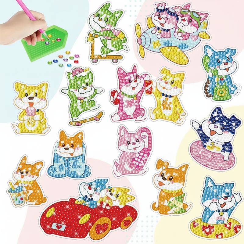 GemArt – Ombreggiato e brillante – Adesivi per pittura con diamanti