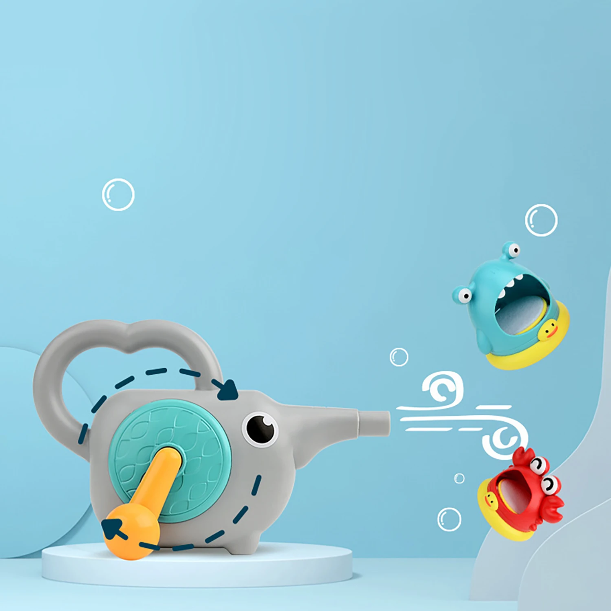 BubblePlay – Educativo e divertente – Giocattolo da bagno “Krab Bubbel”