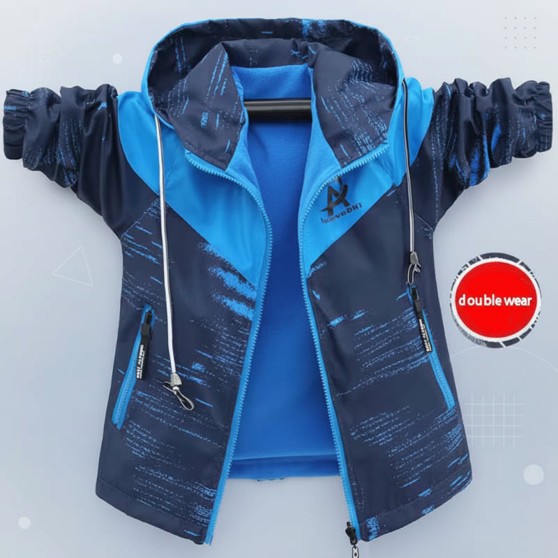 Reversible Kids Jacket – Impermeabile e antivento – Giacca leggera