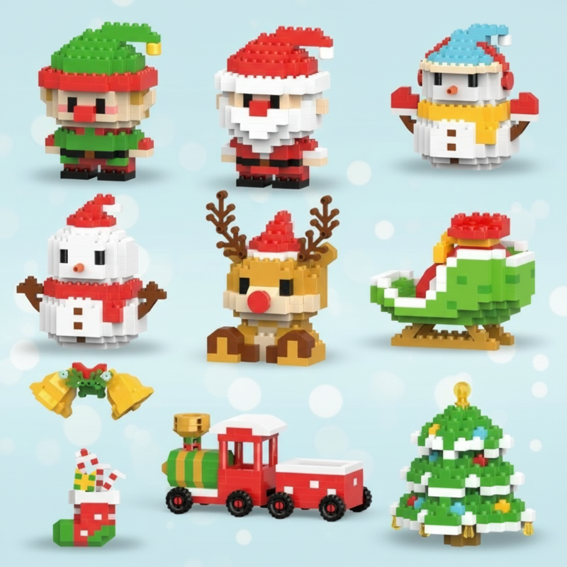 HolidayBlocks – Allegro e decorativo – Mini mattoncini natalizi