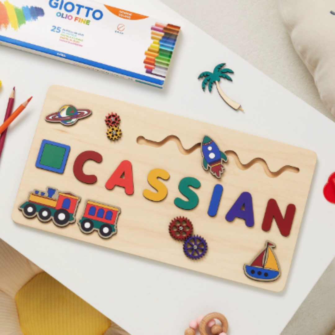 Woods™ - Una tavola con il tuo nome! - Puzzle con lettere