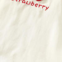 Thumbnail for BerryBloom – Dolce e comoda – Abito da bambina con toppa a forma di fragola e coniglietto