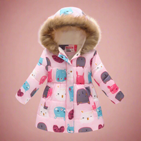 Thumbnail for CozyTrend – Elegante e accogliente – Cappotto invernale imbottito per bambine