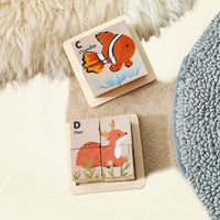 Thumbnail for WoodMind – Creativo e didattico – Puzzle in legno 6 in 1 con animali Montessori