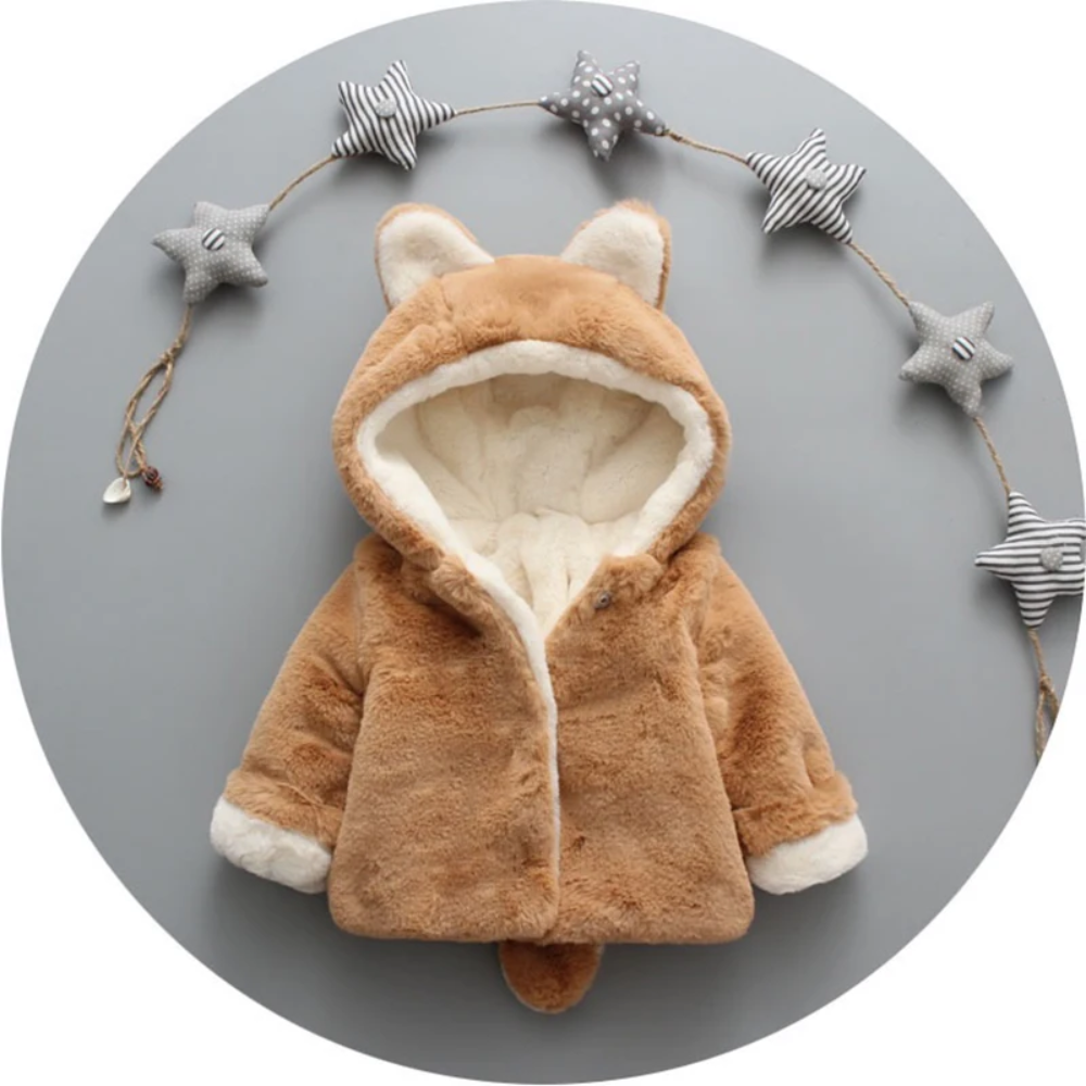 CozyPrincess – Calda e morbida – Giacca in peluche con cappuccio per bambine