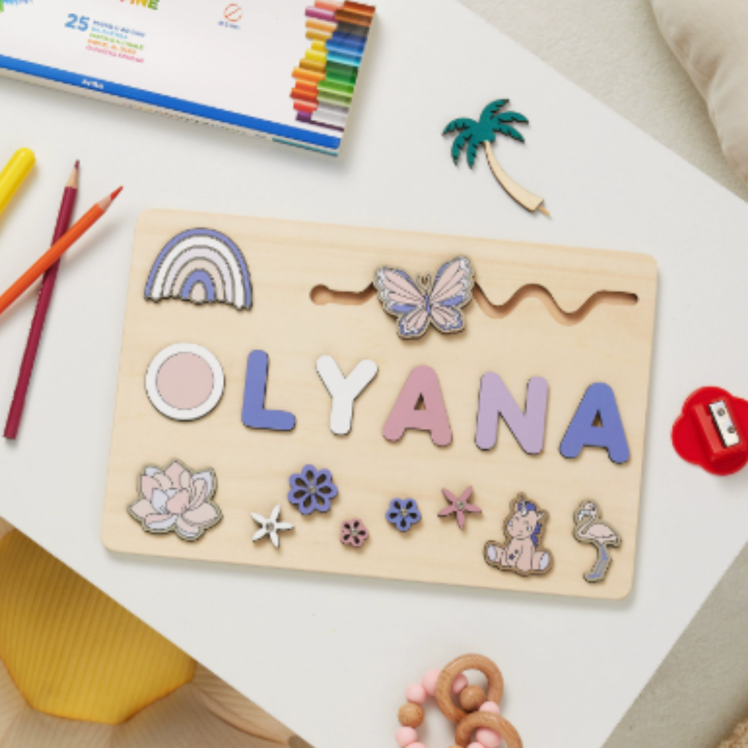 Woods™ - Una tavola con il tuo nome! - Puzzle con lettere