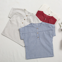 Thumbnail for LittleClassic – Elegante e comoda – Camicia da ragazzo in lino con bottoni