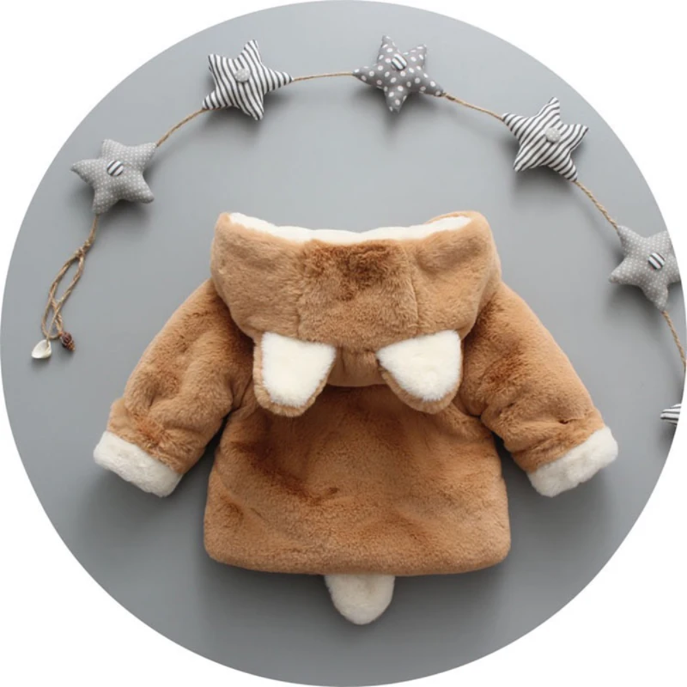 CozyPrincess – Calda e morbida – Giacca in peluche con cappuccio per bambine