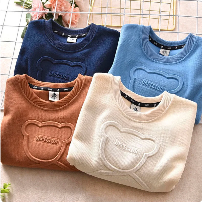 LittleCloud – Comodo e accogliente – Maglione con motivo 3D a forma di orso