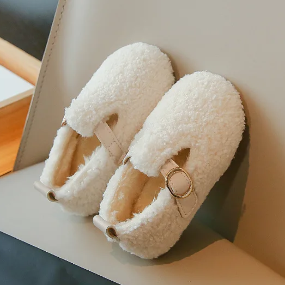 WarmSteps – Comodi e accoglienti – Scarpette invernali in peluche per bambini