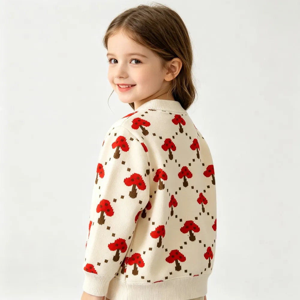 CozyCardi – Morbido e caldo – Cardigan lavorato a maglia con simpatiche stampe
