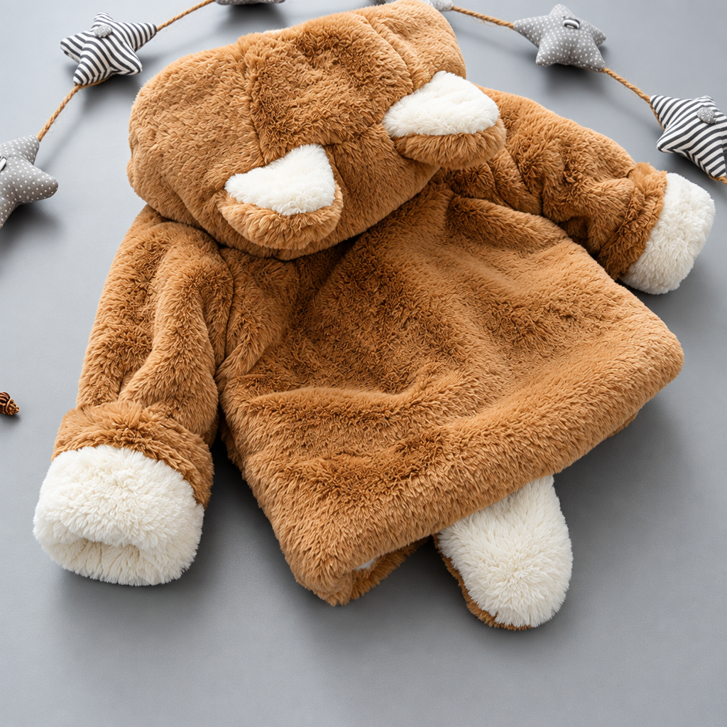 CozyPrincess – Calda e morbida – Giacca in peluche con cappuccio per bambine