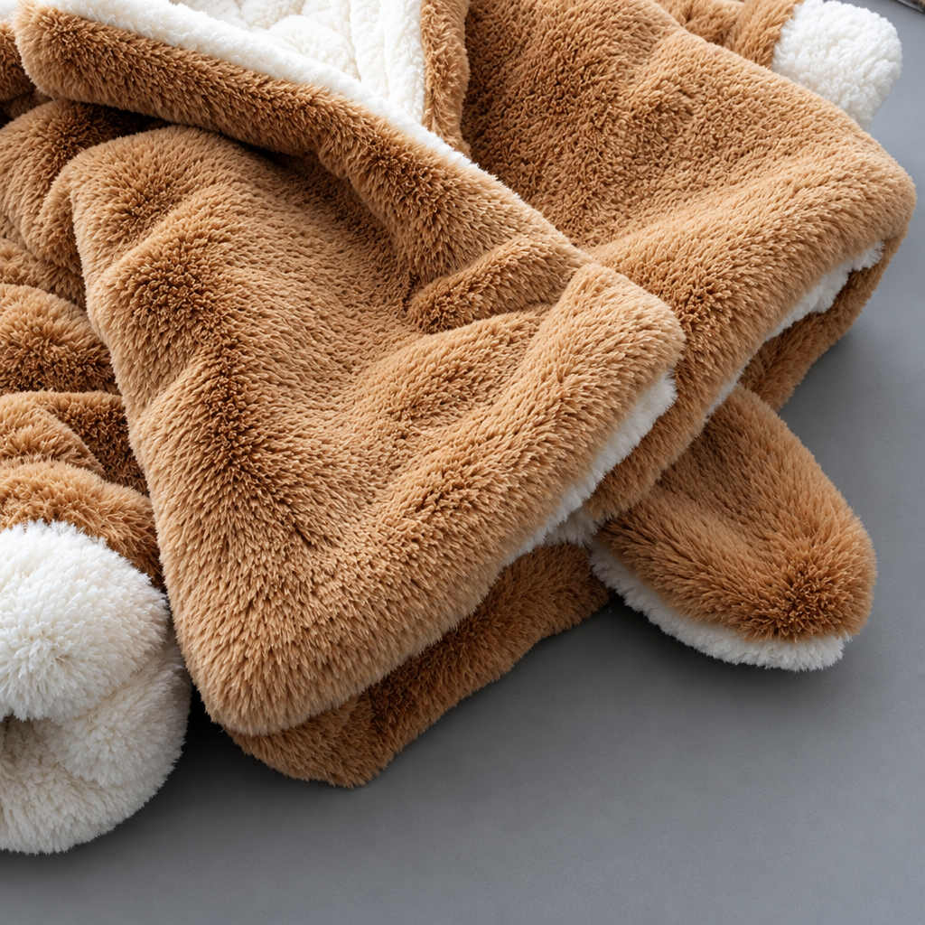 CozyPrincess – Calda e morbida – Giacca in peluche con cappuccio per bambine