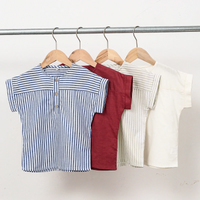 Thumbnail for LittleClassic – Elegante e comoda – Camicia da ragazzo in lino con bottoni